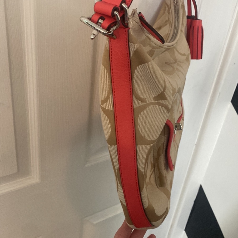 Coach Shoulder & crossbody Canvas Signature Logo purse - Picture 5 of 16